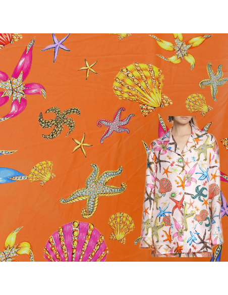 Tela estampada poliester art. Estrellas