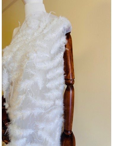 Encaje con plumas art: 1018A